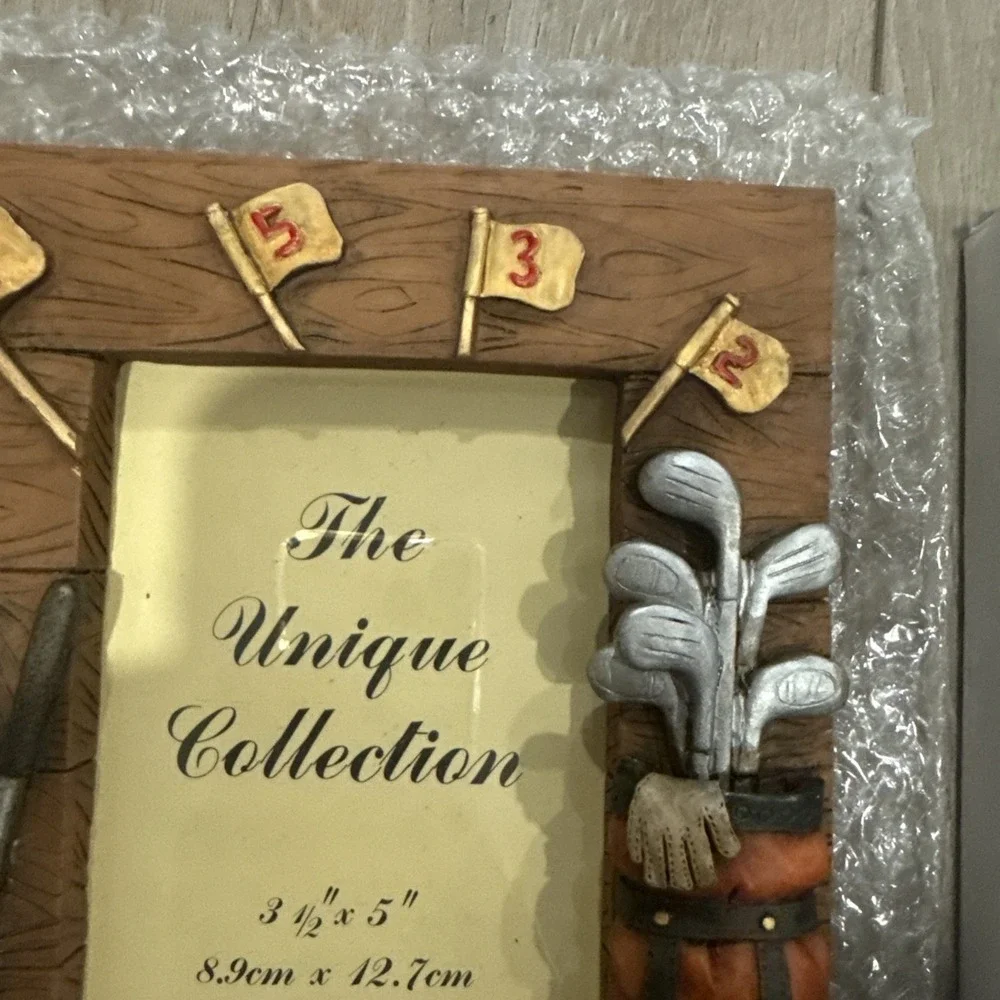 NEW Photo Frame The Unique Collection‎ Memories Golf Clubs 3.5